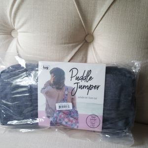 Lug puddle jumper packable tote bag heather grey